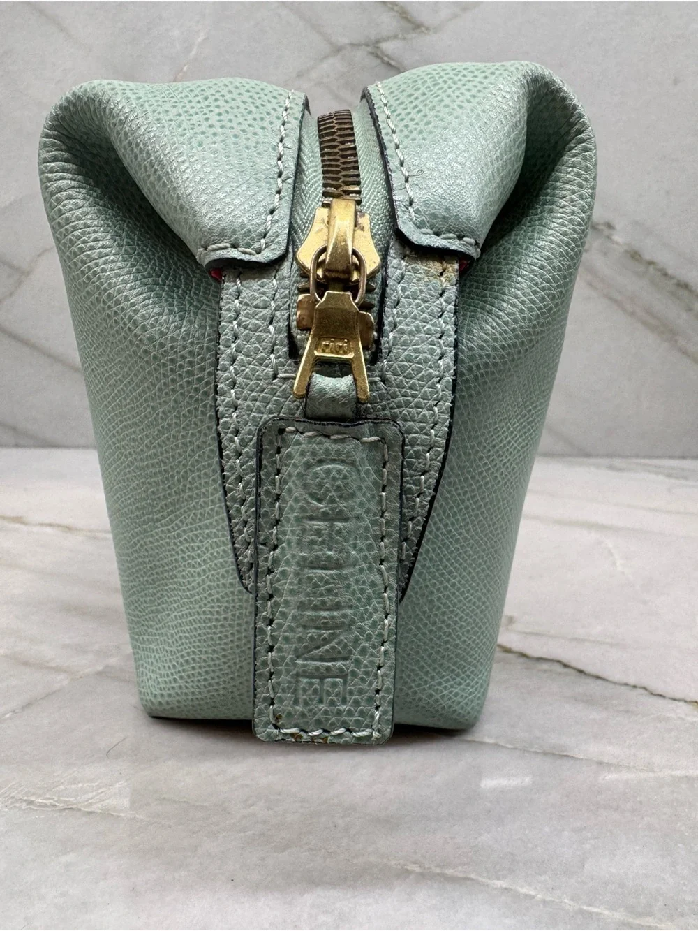 Celine Seafoam Green Women's Cosmetic Pouch